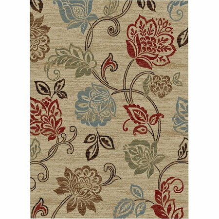 MAYBERRY RUG 7 ft. 10 in. x 9 ft. 10 in. City Chloe Area Rug, Beige CT9851 8X10